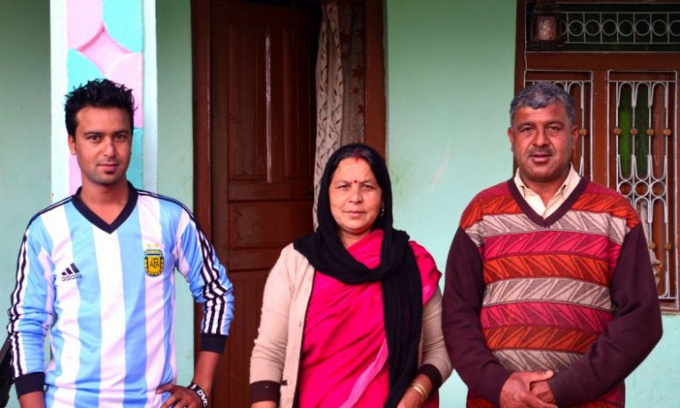 Mr. Rajendar Singh Negi & his family